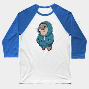 chill Hooded Seal Baseball T-Shirt